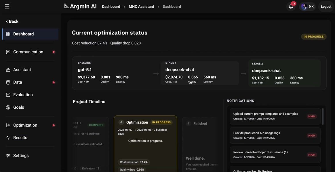 Argmin AI demo preview
